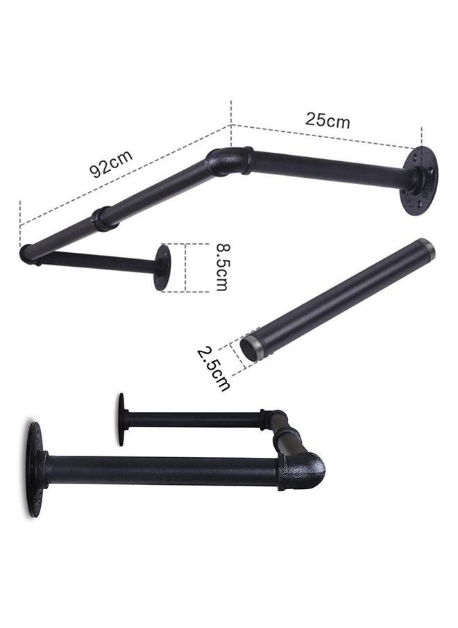 Wall Mounted Clothes Rack Space-Saving Hanging Clothes Rack（BLACK） - pzsku/ZFE3D02B39215C3594448Z/45/_/1716517940/499d7adb-e448-4e64-93b6-e5df36be114e