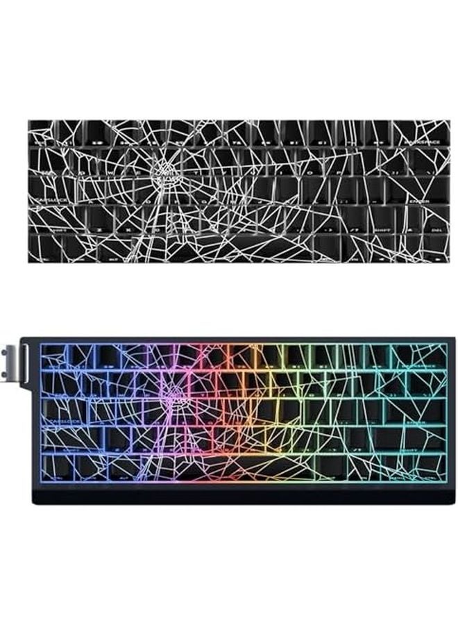 64 Keys Spiders Web Keycaps Side Print Backlit Dye Sublimation For Mechanical Keyboards - Image 3