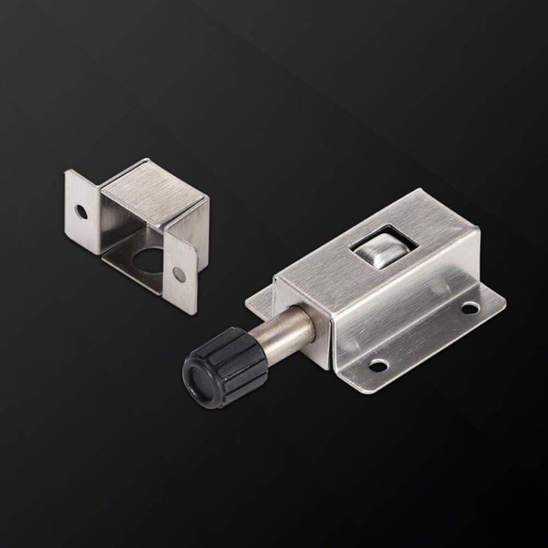 APURK Stainless Steel Door Spring Lock Automatic Spring Reliable FlatBottomed highStrength Stainless Steel Reliable AntiCollision Door Locks for Safety Window Gate Set of 1 - Image 4