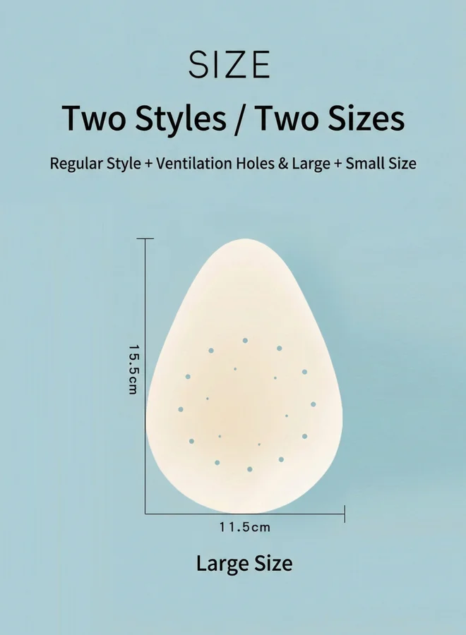 تايك تو حمالة صدر سيليكون لاصقة لرفع الصدر وتسمح بمرور الهواء، 11.5*15.5 سم