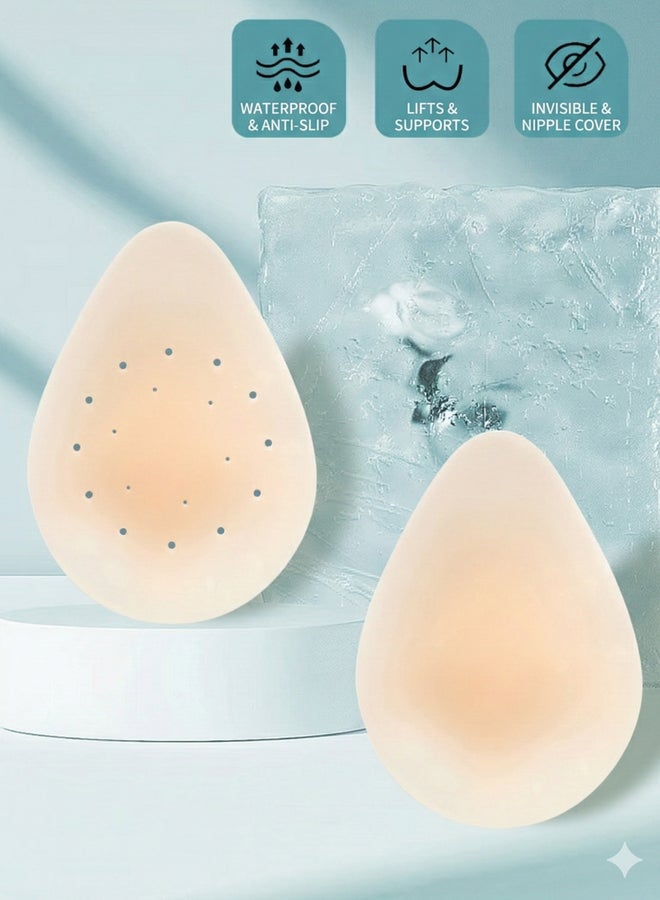Take Two Breathable Silicone Stick-On Push Up Bra, 11.5x15.5 cm - Image 1
