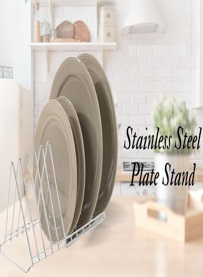 STANDIFY® 8 V Plate_O_Stnfy Dish Rack Stainless Steel Heavy Duty Plate Stand Kitchen Multi-Purpose Dish Rack for Sink & Countertop. - Image 5