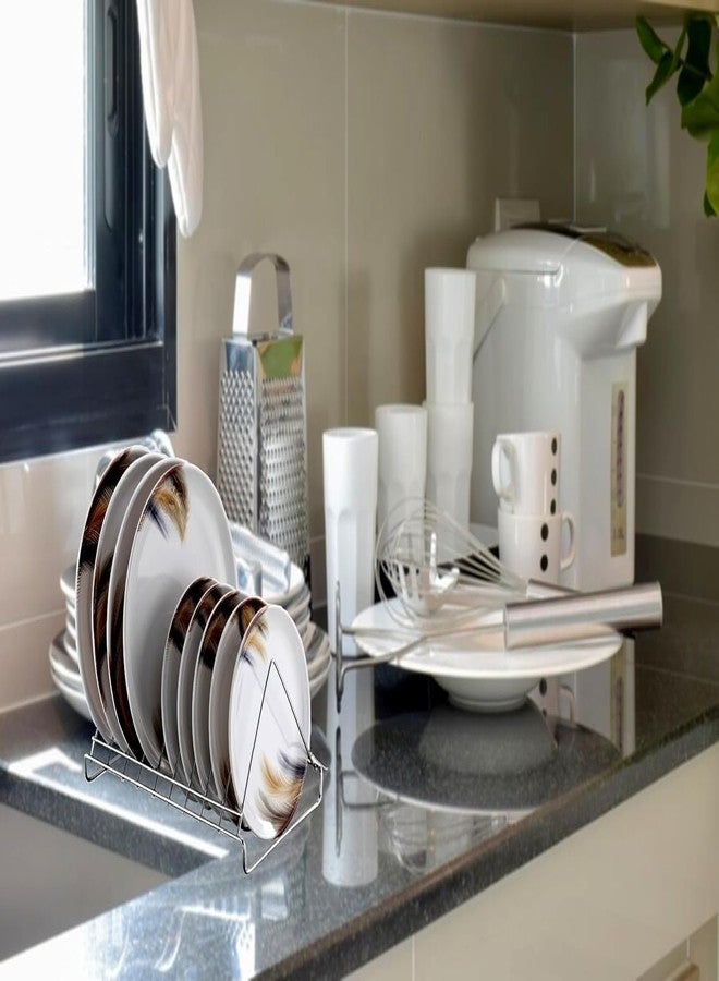 STANDIFY® 8 V Plate_O_Stnfy Dish Rack Stainless Steel Heavy Duty Plate Stand Kitchen Multi-Purpose Dish Rack for Sink & Countertop. - Image 4