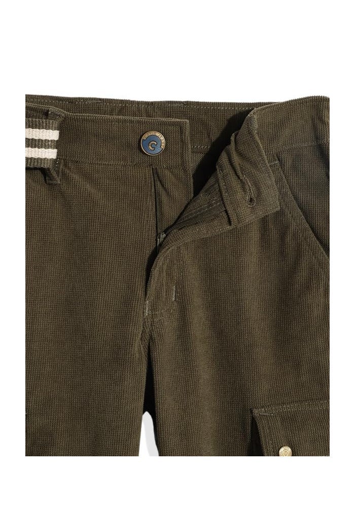 CAVIO Boys Casual Solid Regular Fit Cargo Pants with Multiple Pockets - Image 3