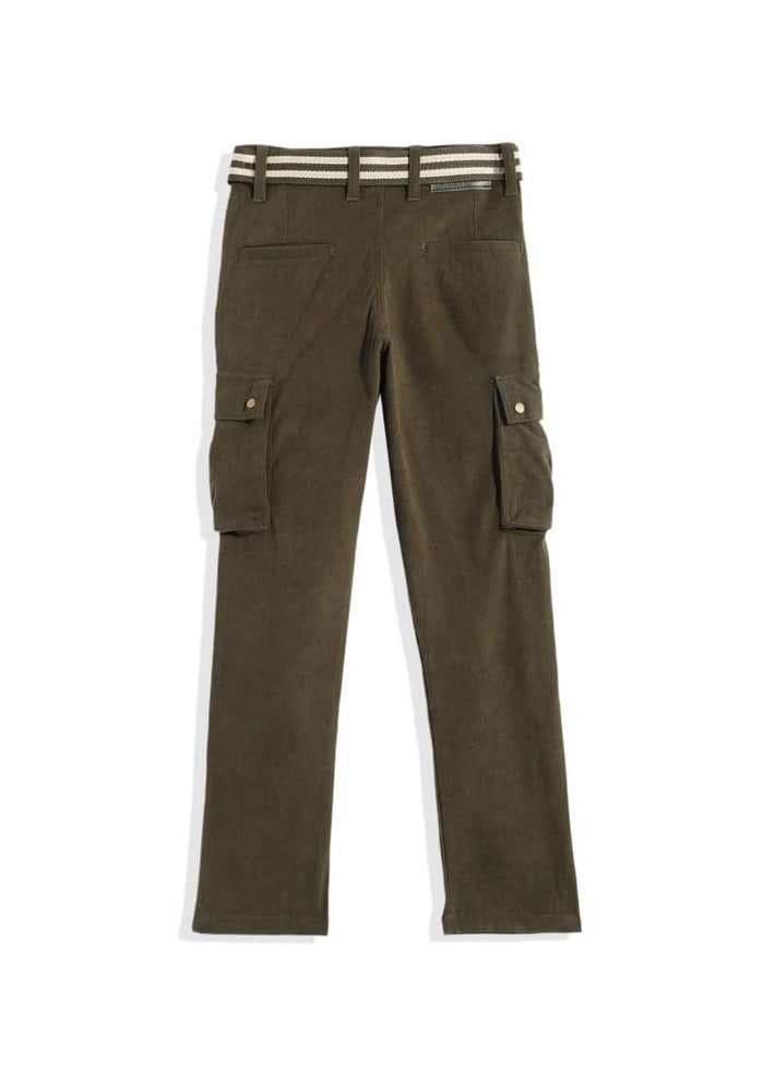 CAVIO Boys Casual Solid Regular Fit Cargo Pants with Multiple Pockets - Image 2