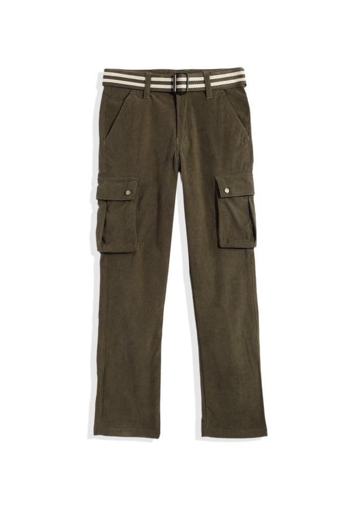 CAVIO Boys Casual Solid Regular Fit Cargo Pants with Multiple Pockets - Image 1