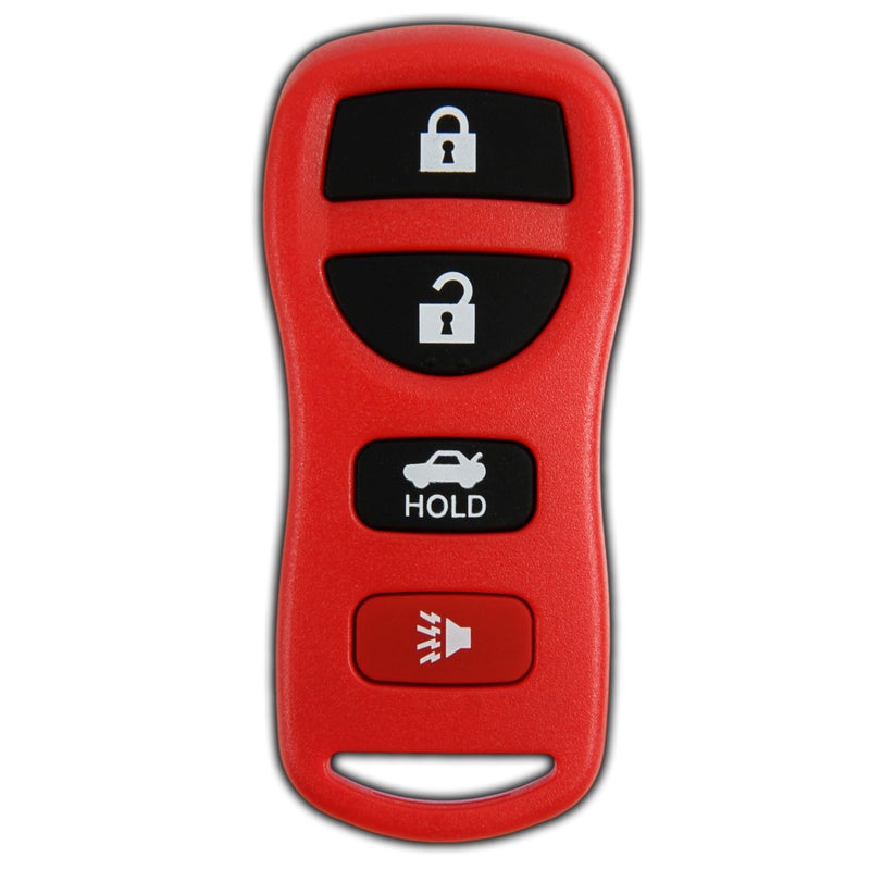 KeylessOption Key Fob for 2002 2003 2004 2005 2006 2007 2008 2009 2010 2011 2012 2013 2014 2015 2016 2017 Nissan Altima Maxima Infiniti Remote 4Button KBRASTU15 Programming Guide Included