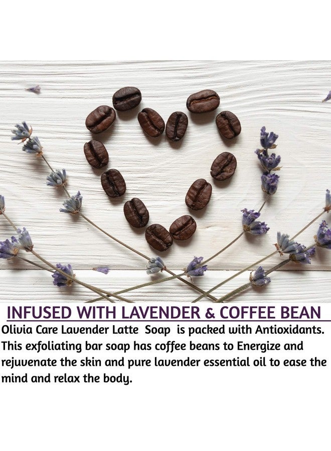 Olivia Care Exfoliating Bar Soap Combo Set By Olivia Care Rose Himalayan Salt + Lavender Latte All Natural & Organic Moisturize Detoxify Hydrate Makes Skin Soft & Silky 2 X 8 Oz - Image 5