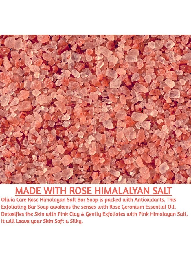 Olivia Care Exfoliating Bar Soap Combo Set By Olivia Care Rose Himalayan Salt + Lavender Latte All Natural & Organic Moisturize Detoxify Hydrate Makes Skin Soft & Silky 2 X 8 Oz - Image 4