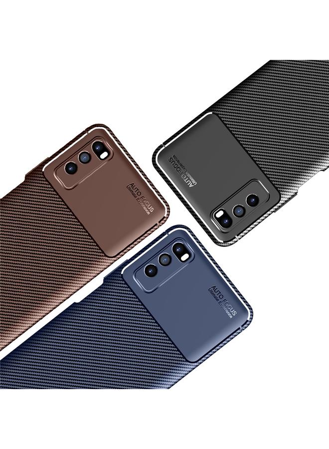S-TOP Case For Huawei Enjoy Z 5G Carbon Fiber Texture Shockproof TPU Case - Image 4