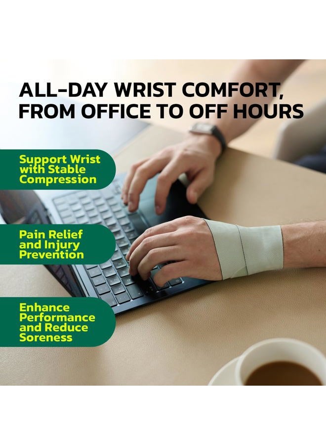 AOFIT Adjustable Wrist Brace for Pain Relief, Carpal Tunnel & Tendonitis Support – Ergonomic Compression, Breathable & Anti-Slip Design, Fits Left & Right Hand, Ideal for Sports, Gaming & Office Use - Image 4