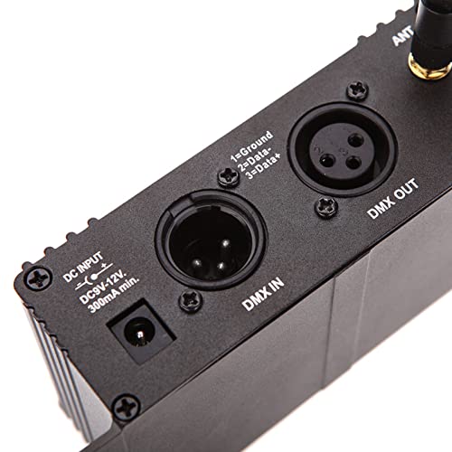 Lixada DMX 512 Controller 2.4G Wireless Transmitter Receiver LCD Display Power Adjustable Repeater Lighting Dimmer Controller for Disco DJ Party Light - Image 4