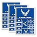 QQSD US Air Force Wings Flag Sticker Military Army Decal in Multiple Sizes for Car Bumper 3 Pack 117 x 83 Inches - Image 2