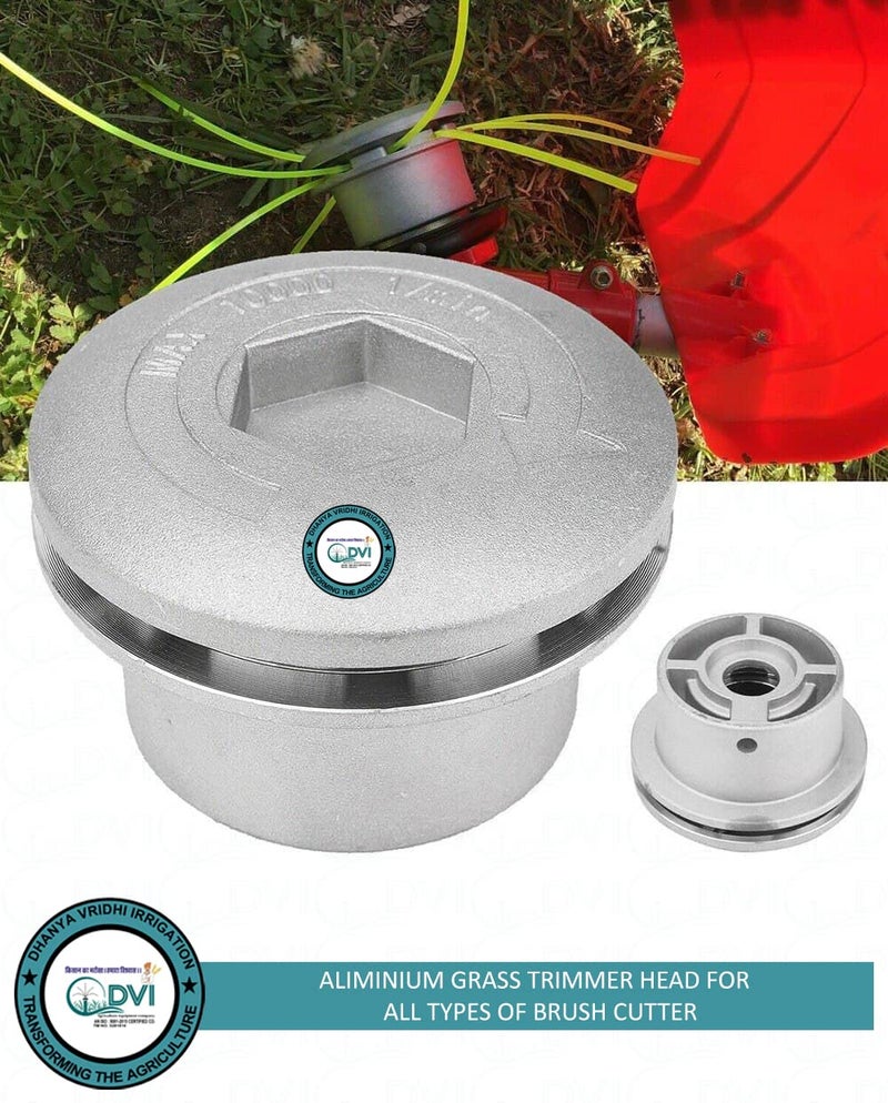 DVI Aluminium Grass Trimmer Head with 4 Lines Head FIT to All Types of Brush Cutters Used for Cutting Grass (Pack of 1) Silver - Image 5
