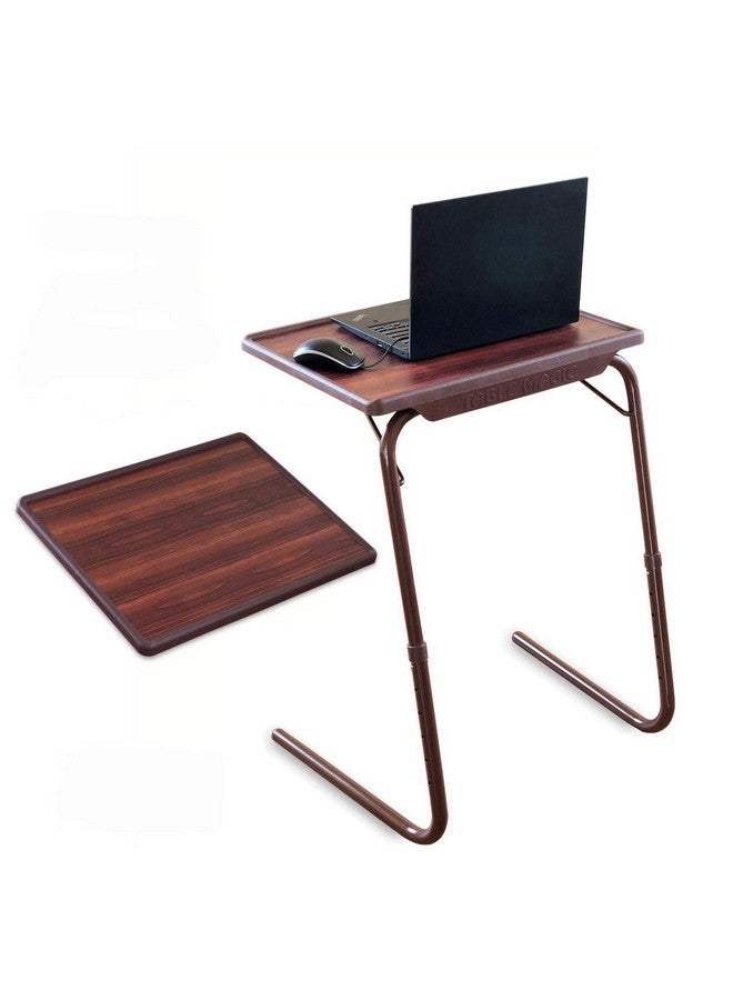 TABLE MAGIC Multipurpose Laptop Table Steel PP 53 * 40 * 73cm 18 in 1 Multi Utility Table 6 Heights Adjustable 3 Angles Adjustable Quick Tool Less Assembly(Alloy Steel) - Image 1