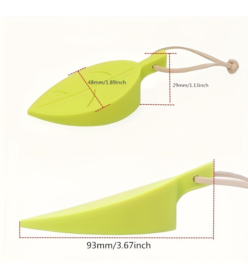 Green and Blue Rubber Door Stopper for Home Office Keeps Door Open Easy Install - Image 3