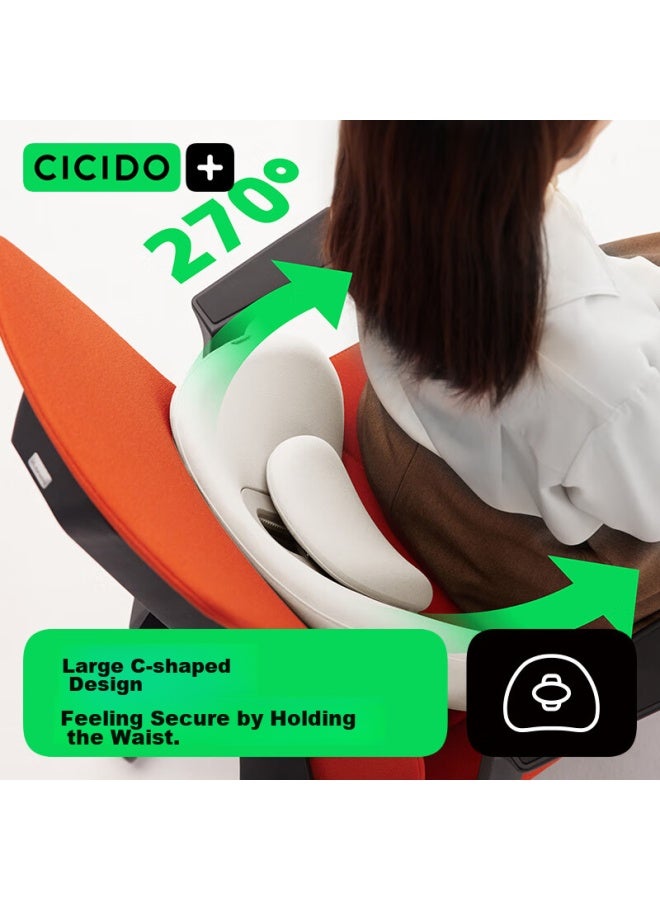 Cicido Lumbar Support For Office And Car, Seat Cushion, Pregnancy Back Support, Long-sitting Pillow, Waist Protection, Gift Idea - Image 5