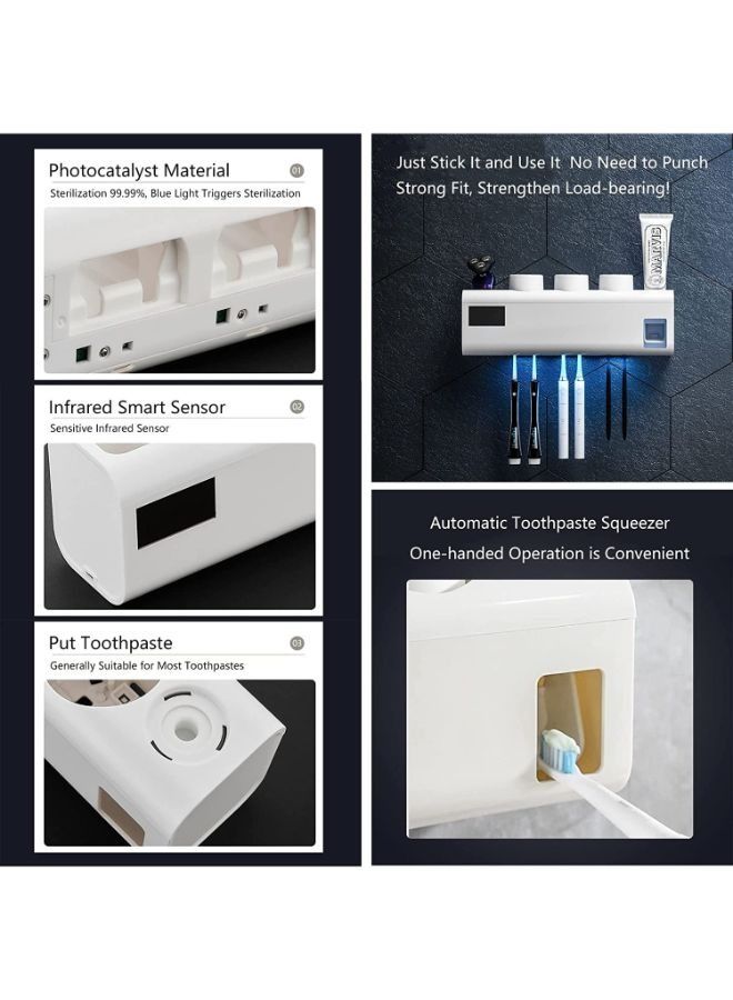 Wall Mounted Toothbrush Holder With Sterilizer - Image 5