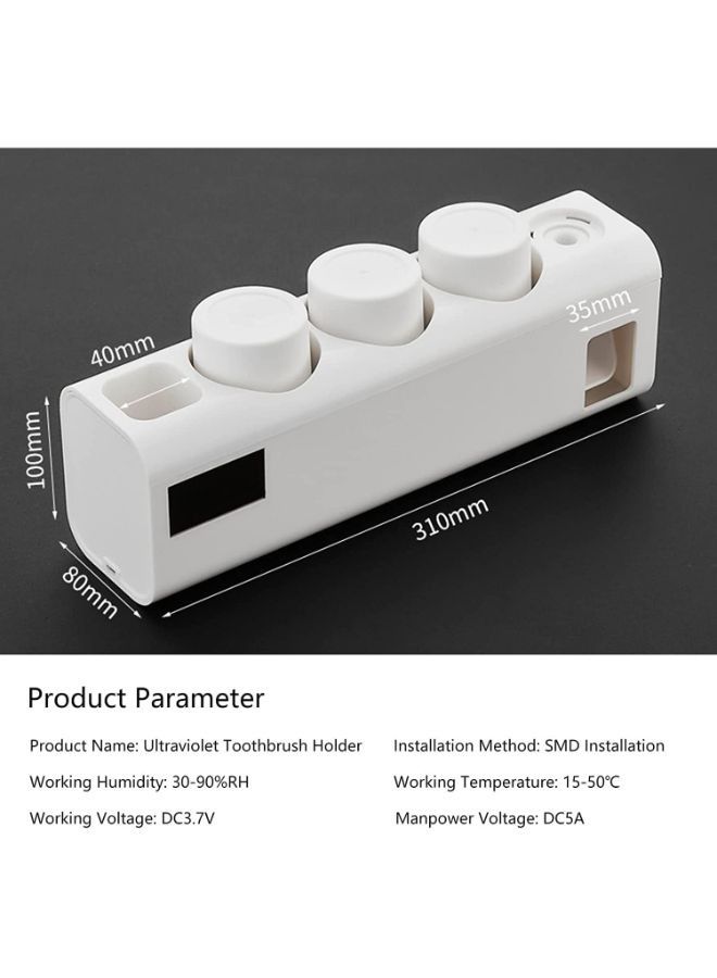 Wall Mounted Toothbrush Holder With Sterilizer - Image 2