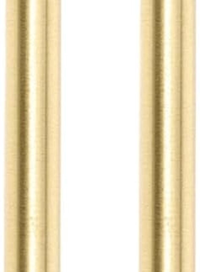M10 Copper Straight Wall Lamp Rod Hollow Threaded Downrod 2 Piece Set DIY Lighting Fixture - Image 2