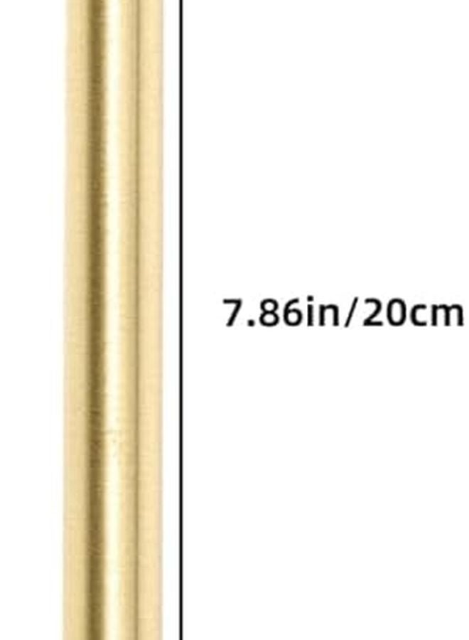 M10 Copper Straight Wall Lamp Rod Hollow Threaded Downrod 2 Piece Set DIY Lighting Fixture - Image 3