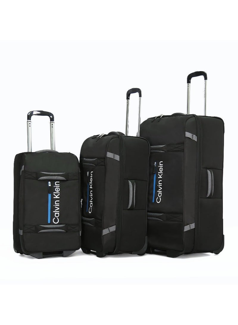 Calvin Klein 3-Piece Softshell Spinner Luggage Set | Lightweight, Flexible Packing for Smart Travelers - Image 1