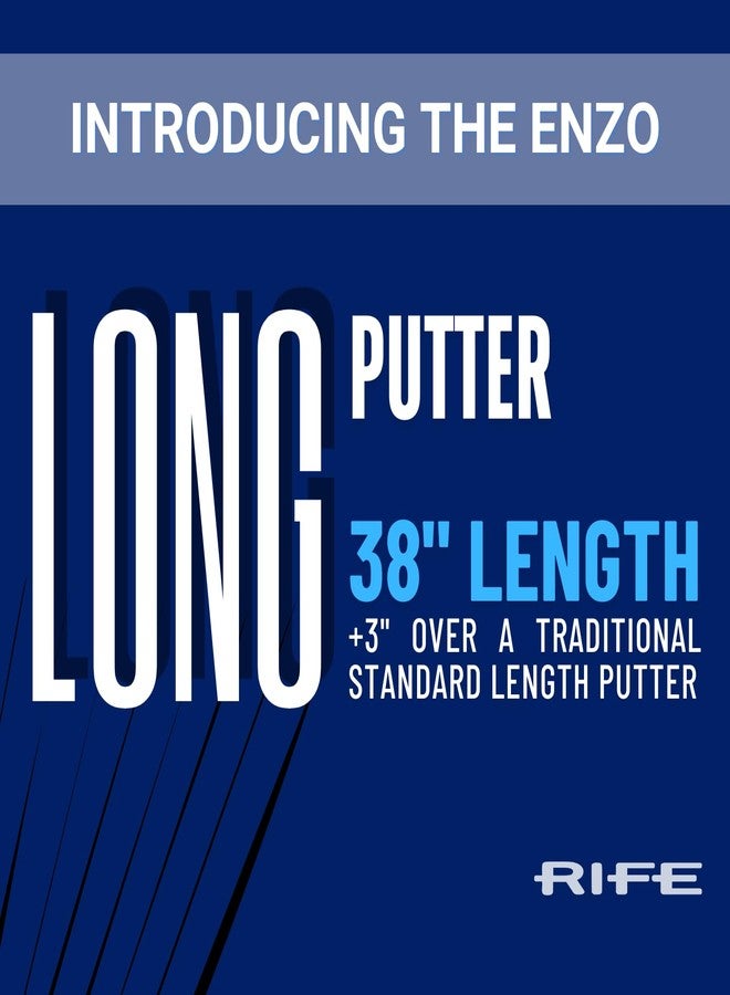 Rife ENZO Putter - Extra Long 38 Inches Total Length with Extra Long Golf Putter Grip - Image 3
