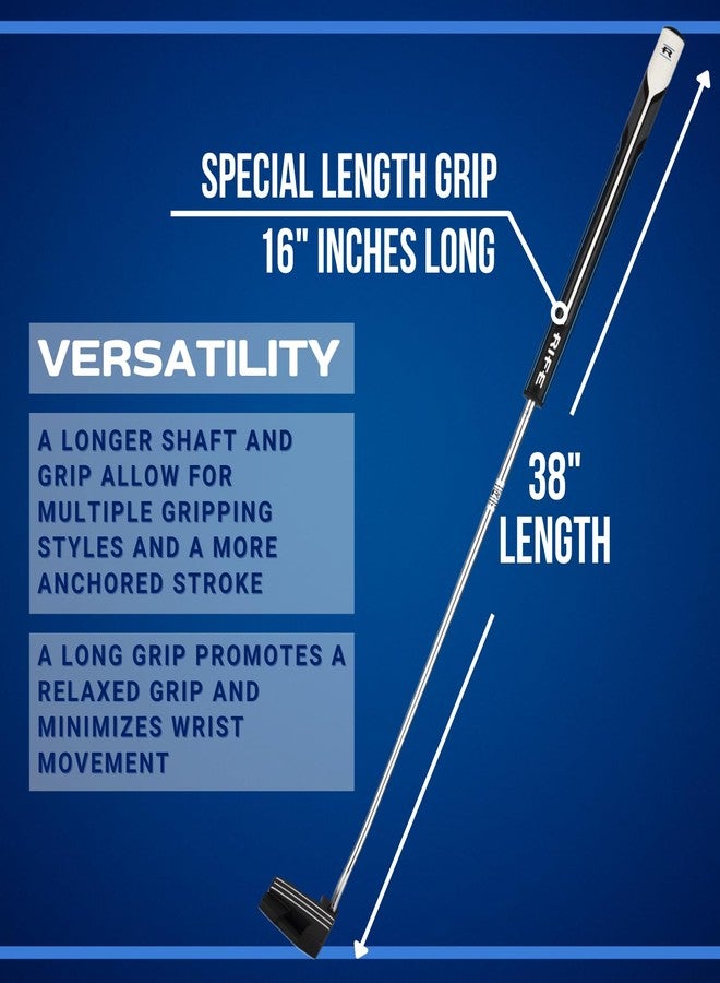 Rife ENZO Putter - Extra Long 38 Inches Total Length with Extra Long Golf Putter Grip - Image 4