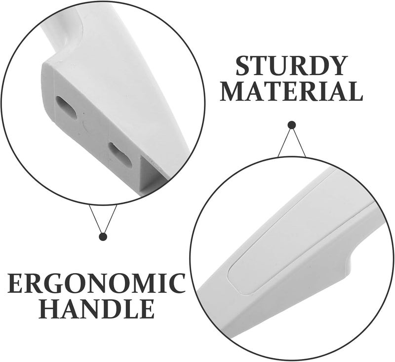VERDANVERSE Heavy Duty Plastic Freezer Door Pull Handle with Screws, Universal Refrigerator Replacement Handle for Freezer and Display Cabinet Doors, 150/190Mm Hole Spacing, Sturdy Plastic - Image 3