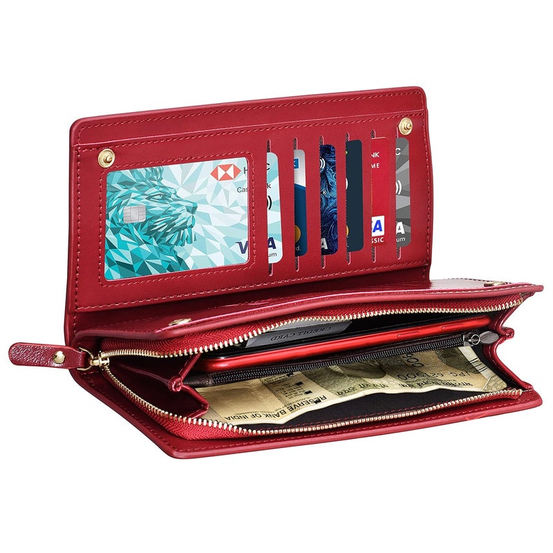 Elios Faux Leather Women purse(Red Tan) - Image 2