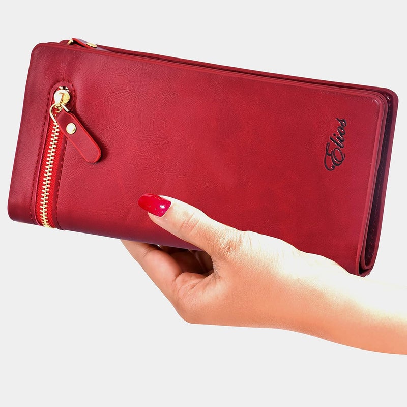 Elios Faux Leather Women purse(Red Tan) - Image 4