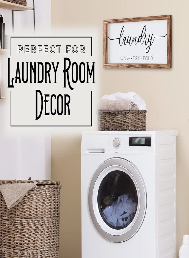 FORTIVO Laundry Signs for Laundry Room Decor, Laundry Room Decor and Accessories, Laundry Signs, Farmhouse Laundry Room Decor, Laundry Signs Wall Decor, Farmhouse Laundry Decor, Laundry Room Signs Wall Decor - Image 4