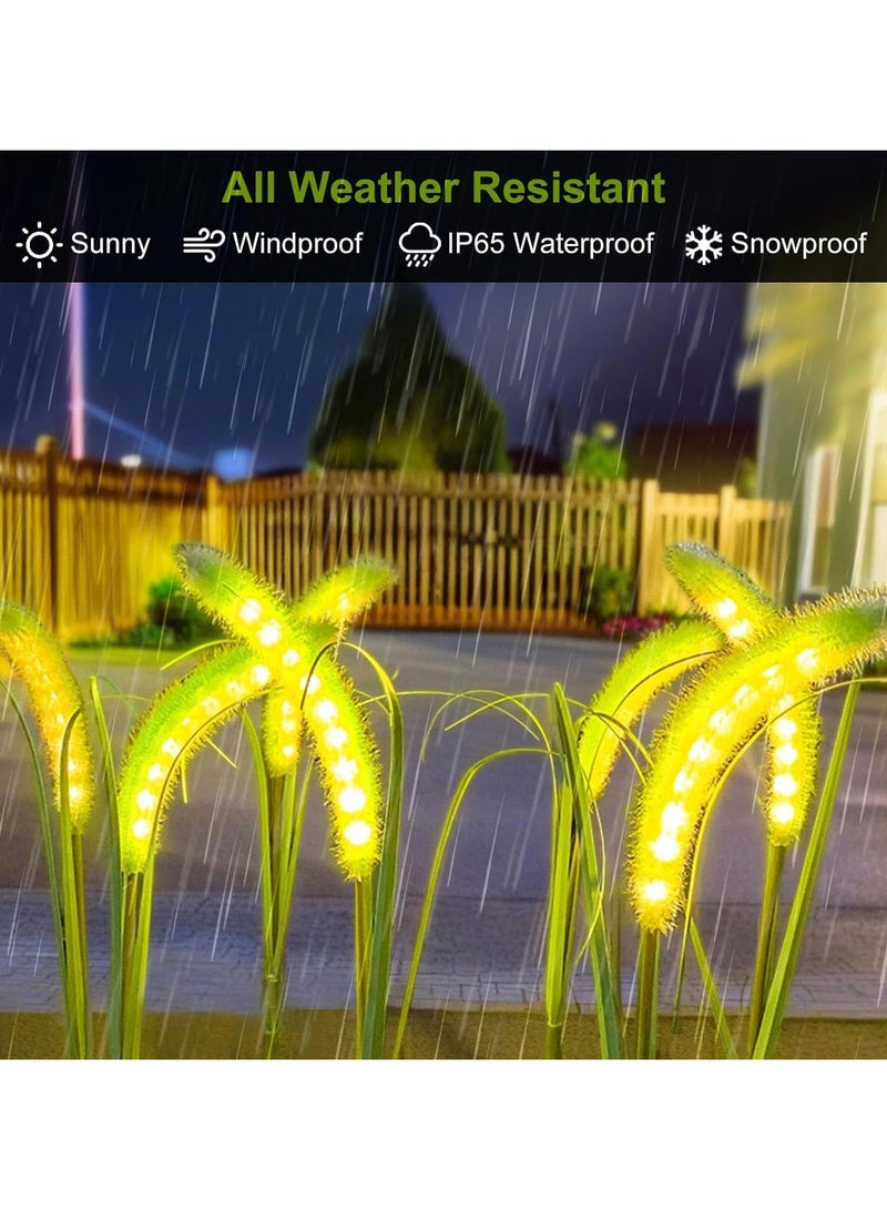 BLOOMING TIME Solar Powered Reed Light 2 Pack L E D Emitting Dog Tail Lawn Light For Outdoor Villa - Image 3