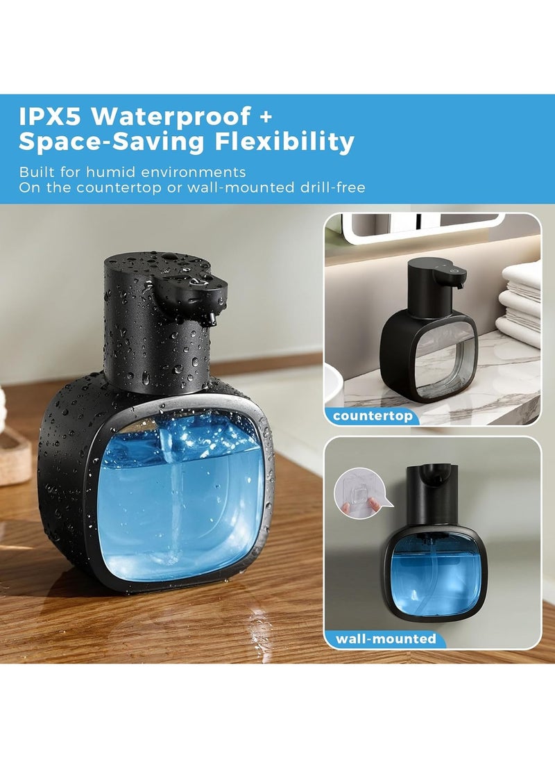 general Automatic Liquid Soap Dispenser, 500 ml, Touchless Rechargeable, with 4-Level Adjustment and IPX5 Waterproof Rating - Horizontal Display, Suitable for Wall/Countertop Use in Bathrooms and Kitchens - Image 5