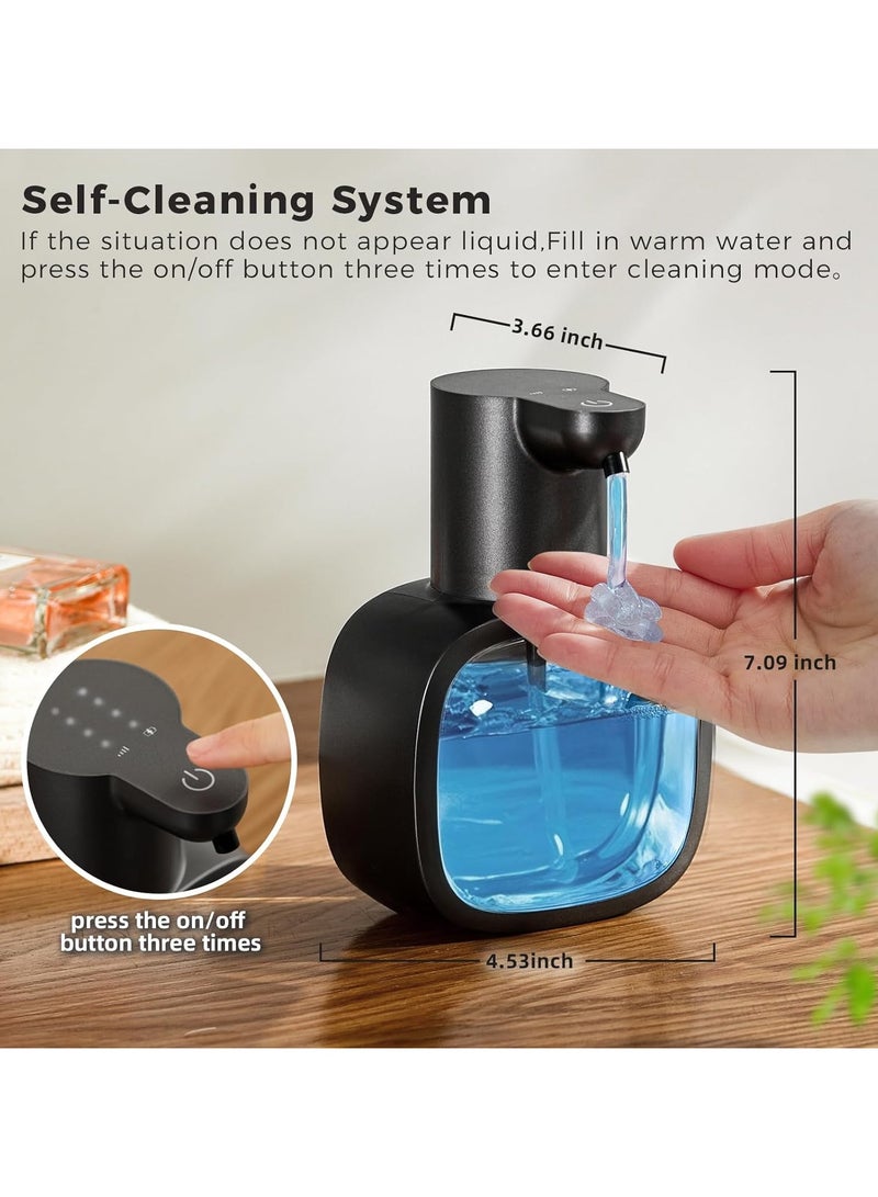 general Automatic Liquid Soap Dispenser, 500 ml, Touchless Rechargeable, with 4-Level Adjustment and IPX5 Waterproof Rating - Horizontal Display, Suitable for Wall/Countertop Use in Bathrooms and Kitchens - Image 2