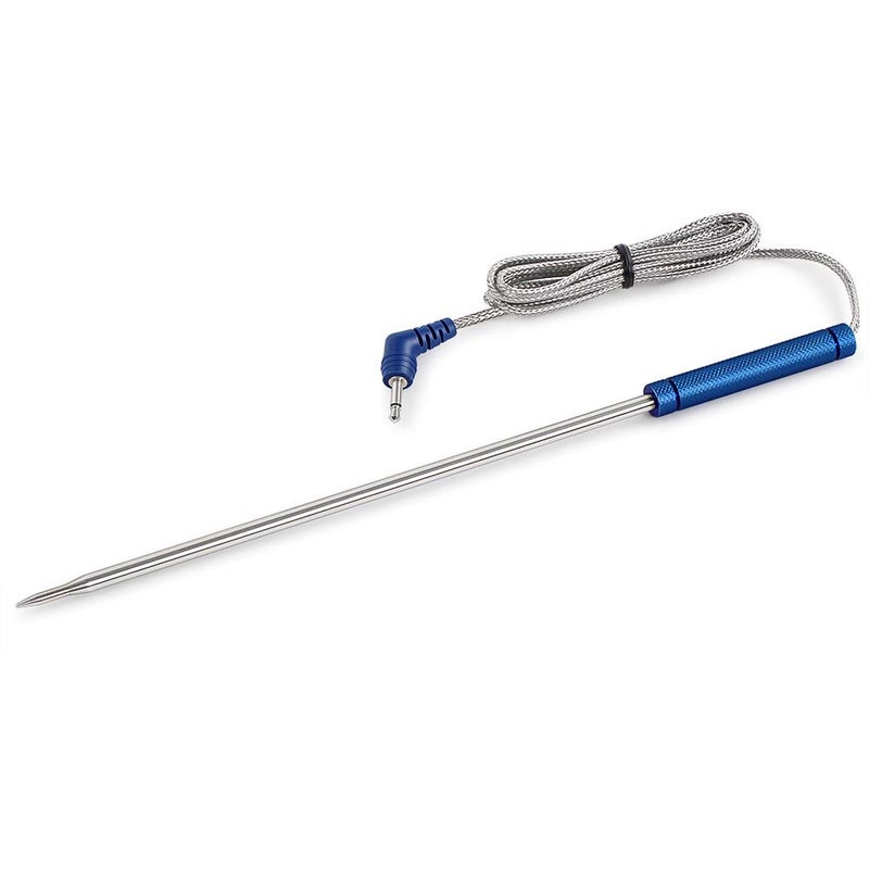 ThermoPro Stainless Steel Probe Replacement Stainless Meat Probe for TP25, TP27 (Blue) - Image 1