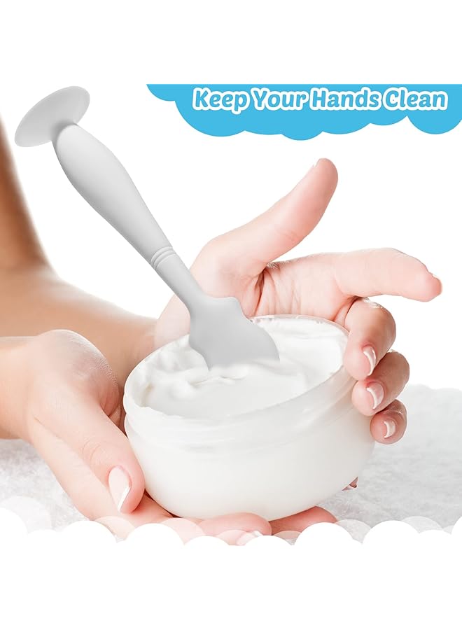 KASTWAVE Diaper Cream Applicator For Rashes Soft Flexible Silicone Bum Brush Baby Essentials Gift Idea For Shower And New Mom (Blue Grey White) - Image 5