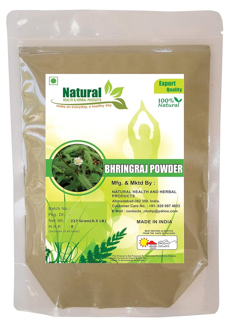 Natural Health and Herbal Products Natural Health  Herbal Products Bhringraj Powder for Eating  False Daisy  Eclipta Prostrata  Hair Care  Hair Growth  Hair Strong  Liver  Skin Care  Drinking  Immunity Booster  227 Gram  - Image 1