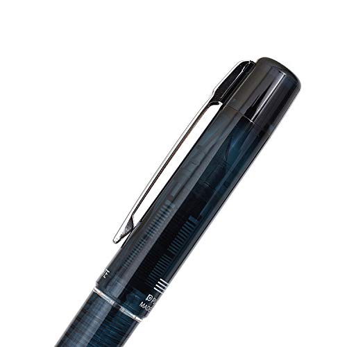 PLATINUM Prefounte Fountain Ink Pen with SS Fine Nib, Translucent Graphite Blue Barrel, Cap, Blue-Black Ink Cartridge Included, Slip & Seal Cap Design, Ideal For Adults Daily Use Beginners - Image 4