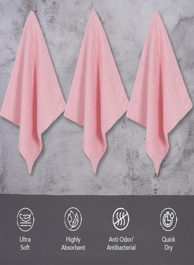 BePlush 450 GSM Bamboo Towel | Ultra Soft, Absorbent, & Quick Dry Towels for Gym, Travel (Face Towel, Pink, Pack of 6) - Image 4