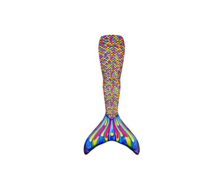 general Kids and Adult Mermaid Tail Swimming Costume Polyester Print Design - Image 1