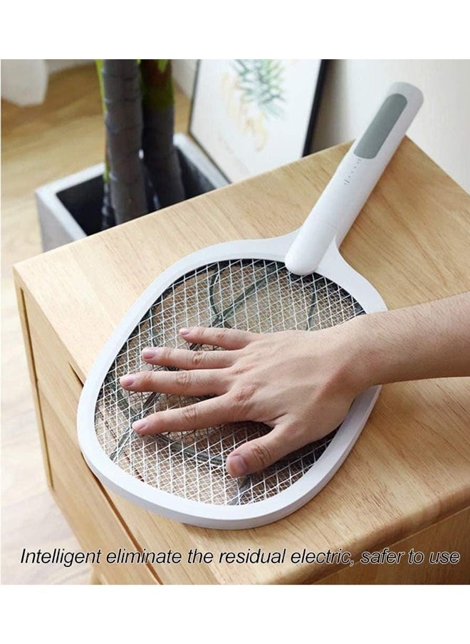 Rechargeable Electric Mosquito And Insect killer Racket with a USB Port Holder And LED lighting