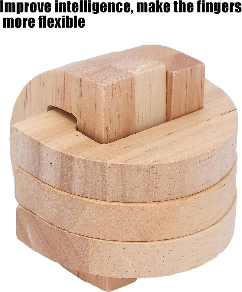 klarako Brain Teaser Toy, Intelligent Training Wooden Puzzle Unlock Interlock Jigsaw Lock Educational Puzzle Lock Toy Luban Lock Kongming Lock Wooden Educational Toys - Image 5