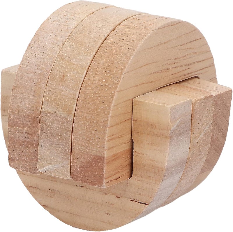 klarako Brain Teaser Toy, Intelligent Training Wooden Puzzle Unlock Interlock Jigsaw Lock Educational Puzzle Lock Toy Luban Lock Kongming Lock Wooden Educational Toys - Image 1