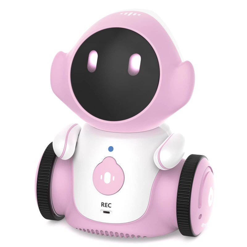 GILOBABY Interactive Robot for Kids Ages 38 Rechargeable with Voice Control Playback Mode Educational Toy that Sings Dances and Touch Control Pink - Image 3