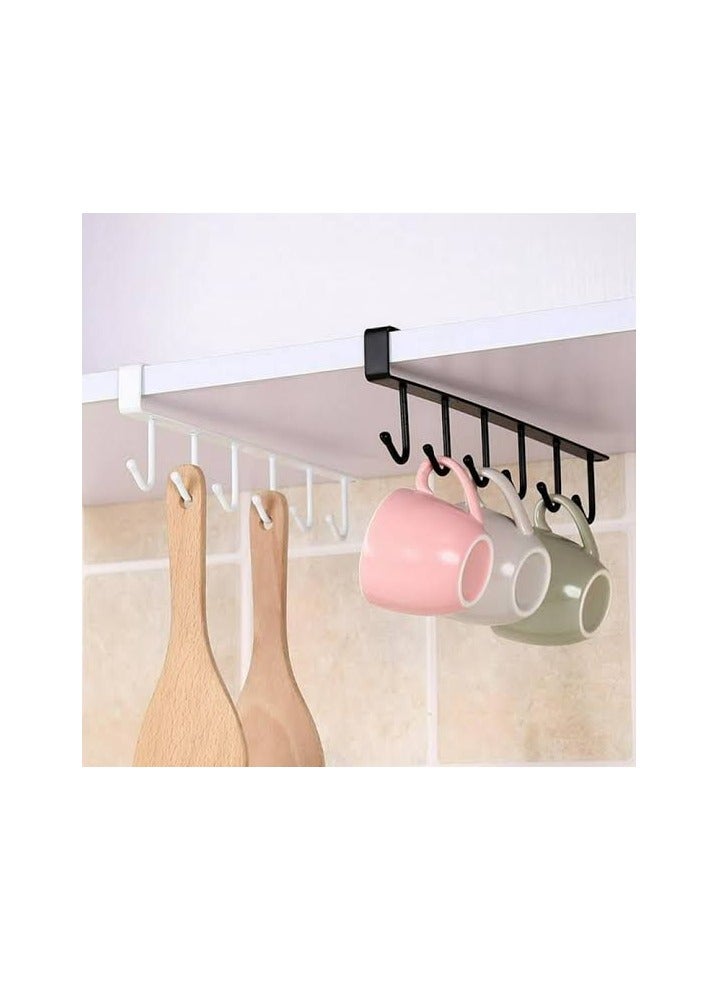 Mug and kitchen utensil holder with 6 metal handles - Image 2