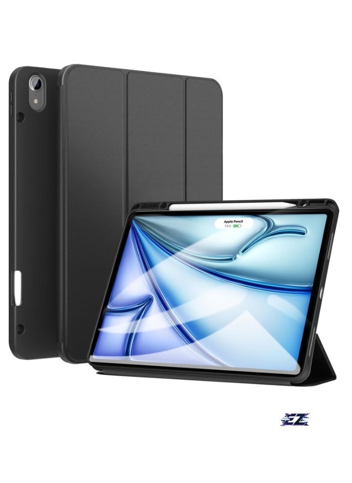ELTRAZONE iPad Air 13 Inch Case M2 2024 – Smart iPad Case with Pencil Holder, Supports Pencil Pro and Pencil (USB-C), Touch ID Compatible, Auto Wake/Sleep Function – Durable, Stylish Protection for iPad Air 2024 - Image 1