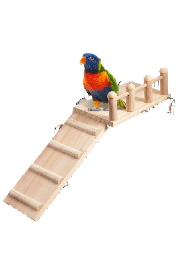 Bird Perches Platform Swing with Climbing Ladder, Parakeet Cage Accessories Wooden Playing Gyms Exercise Sturdy for Small Birds - pzsku/ZFE3E39E822B8D7CD97A8Z/45/_/1726305770/90a7b742-36f1-43d5-aa5f-8f6ccd836a89