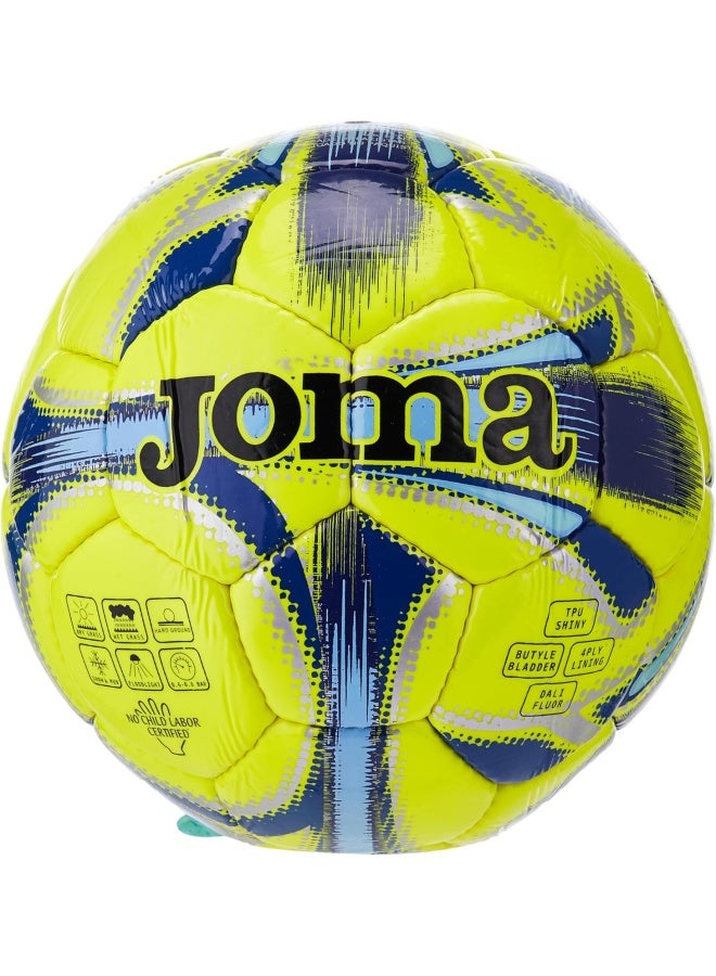Joma Dali Soccer Ball Yellow Fluor-Navy Size 4 400191.060.4 - Image 1