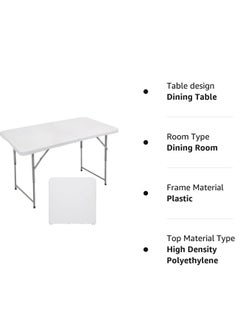 Phone Planet White folding table with dimensions of 120 x 70 cm. Flexibility and quality in design  - Image 5